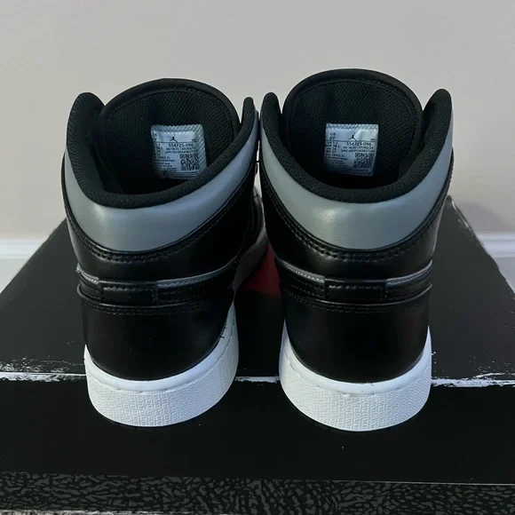 Nike Air Jordan 1 Mid Shadow Red Sneakers- Youth Size 6